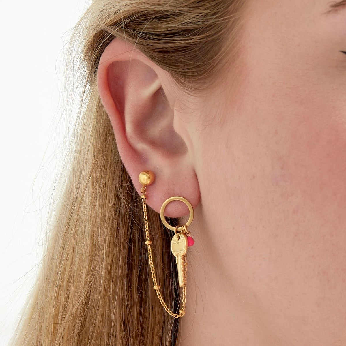 KEY EARRING - Acciaio inossidabile