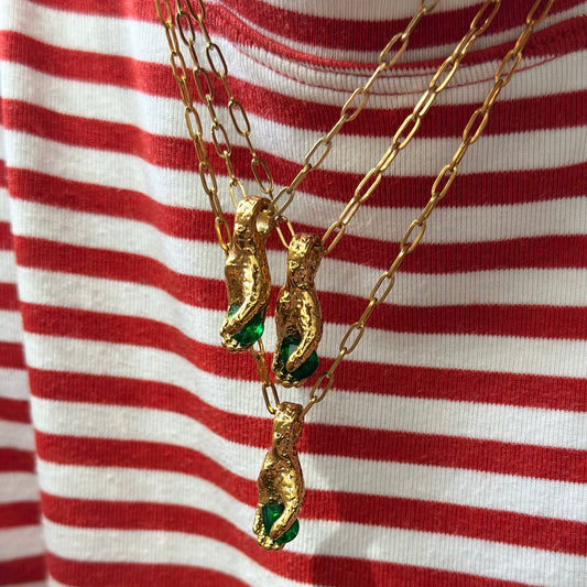 GREEN ENERGY NECKLACE - Acciaio inossidabile