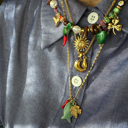 LUCKY FISH NECKLACE - Acciaio inossidabile