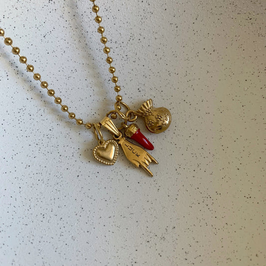 LUCKY VIBES NECKLACE - Acciaio inossidabile