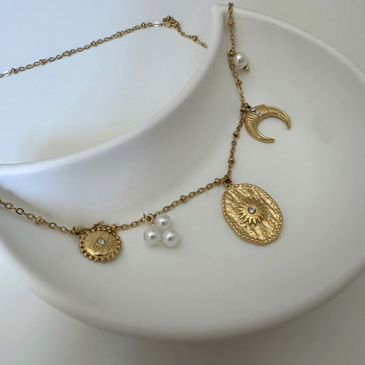 MOONY NECKLACE - Acciaio inossidabile