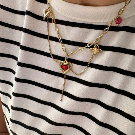 PULSE OF LOVE NECKLACE - Acciaio inossidabile