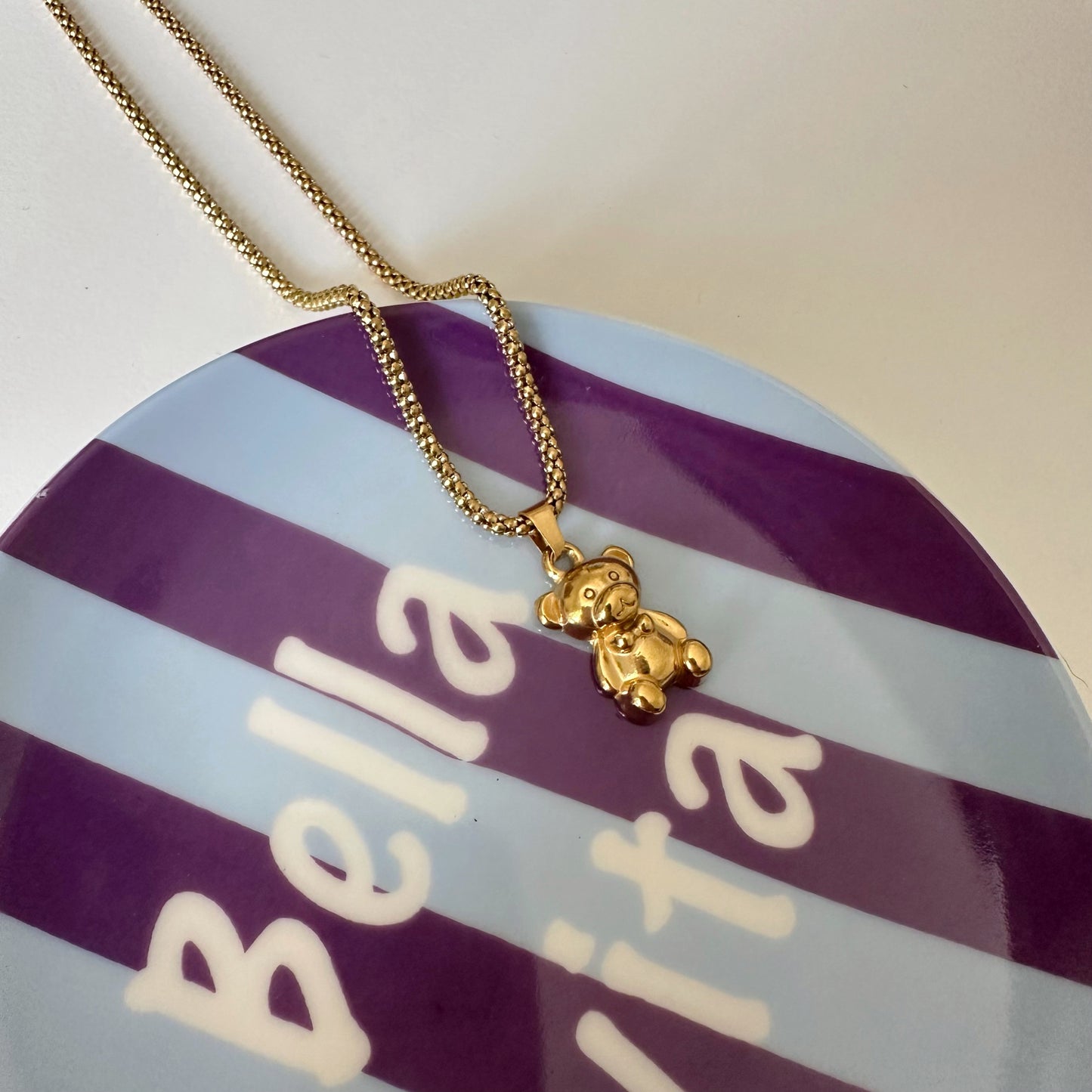LUCKY BEAR CHAIN - Acciaio inossidabile