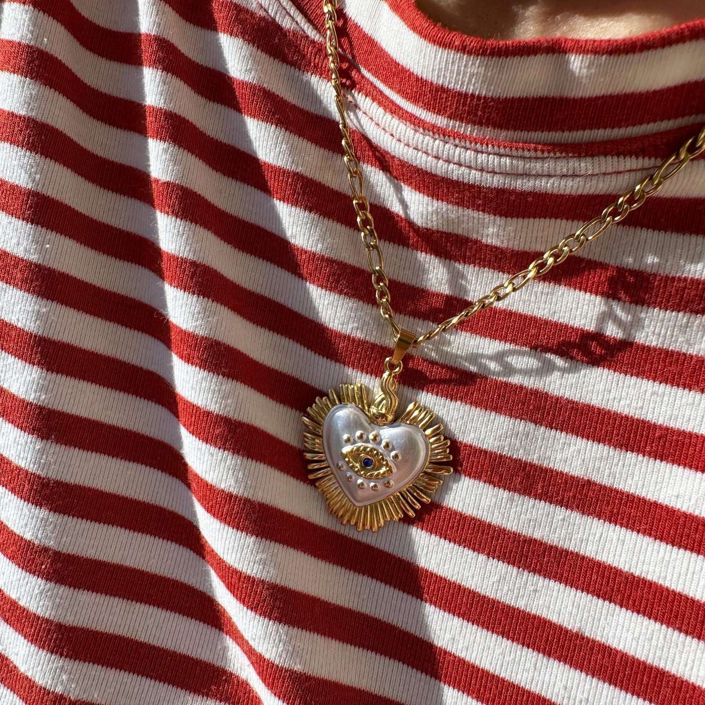 HALO HEART NECKLACE - Acciaio inossidabile