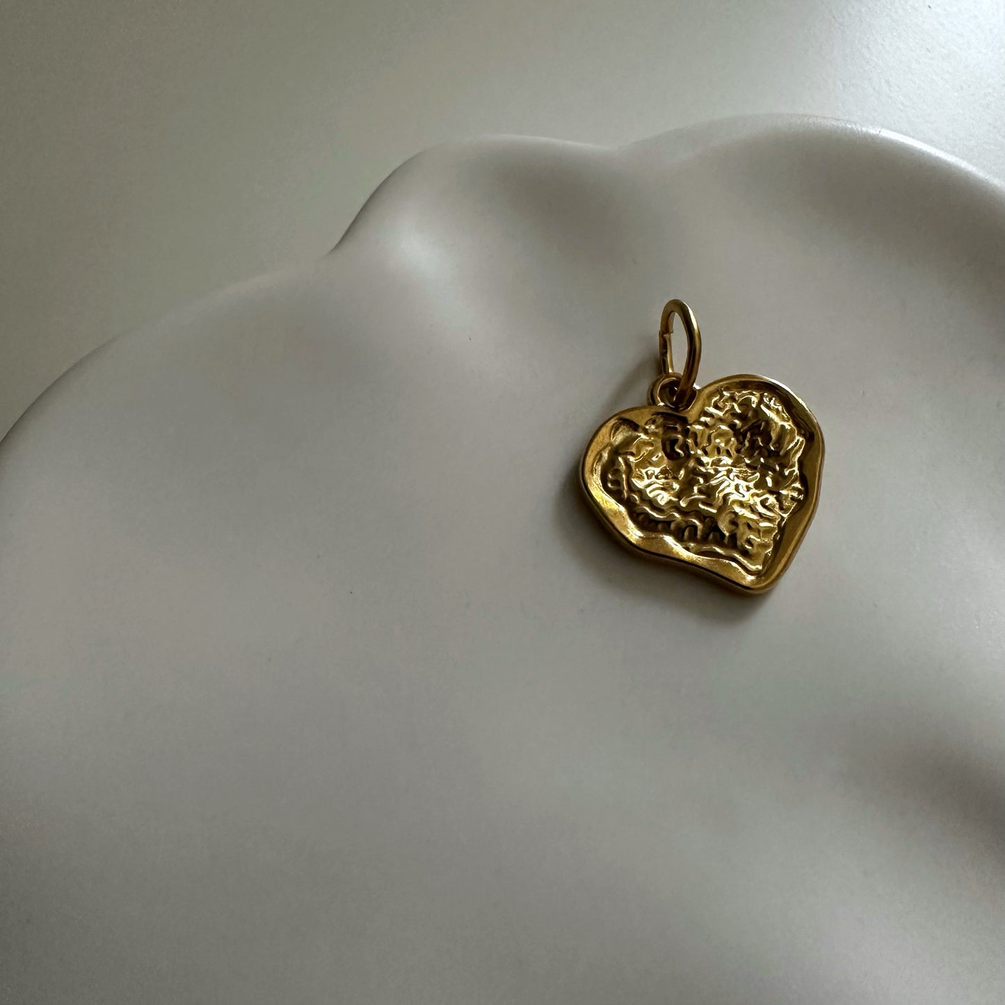 VINTAGE HEART CHARM  - Acciaio inossidabile