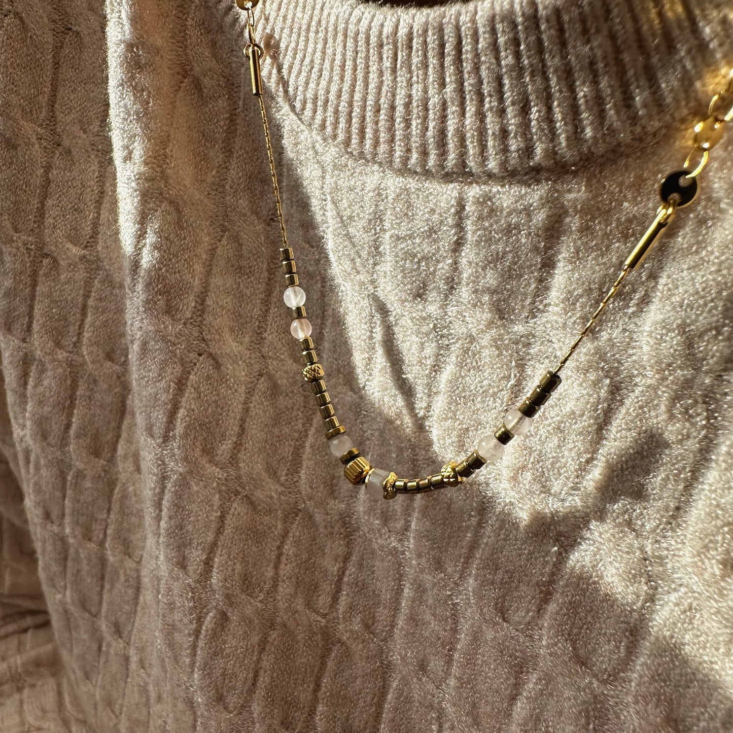 DELICATE PINK CHAIN - Acciaio inossidabile