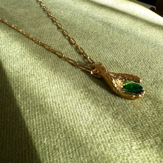 GREEN ENERGY NECKLACE - Acciaio inossidabile