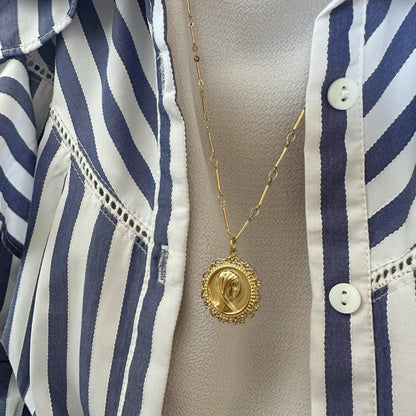 SACRED MEDAILLON CHAIN - Acciaio inossidabile