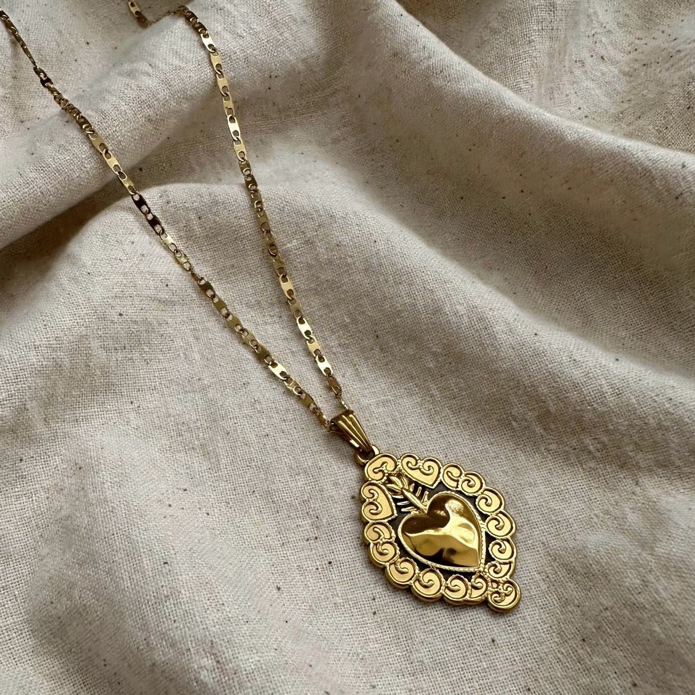 ROYAL HEART CHAIN - Acciaio inossidabile