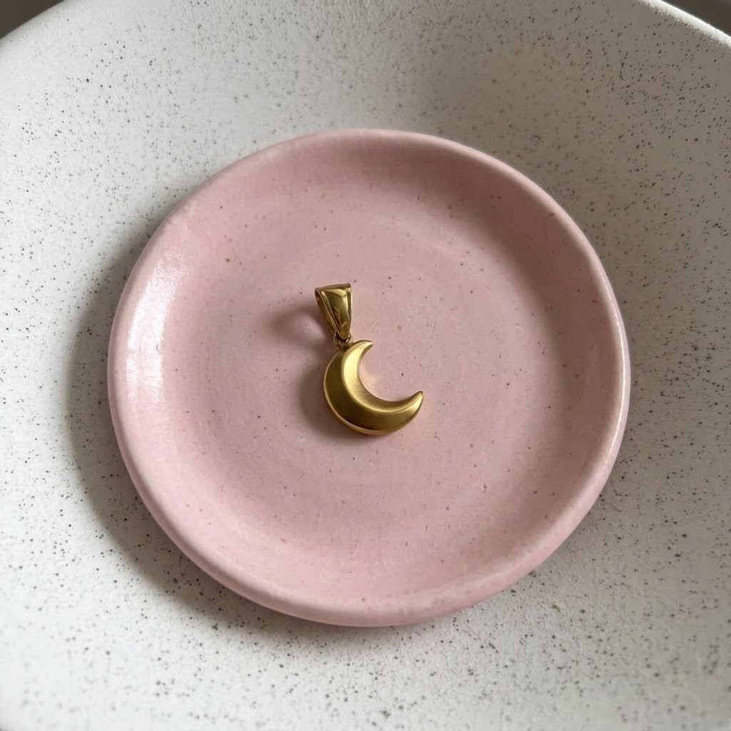 HALF-MOON CHARM  - Acciaio inossidabile