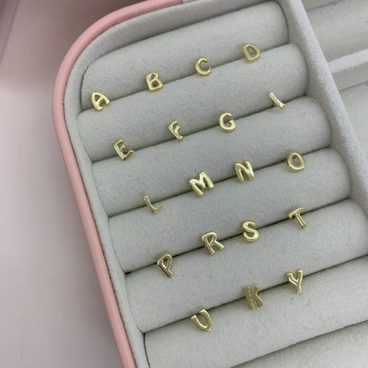 MICRO LETTER STUD - Argento 925